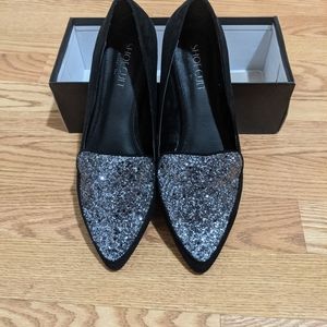 Nasty Gal Glitter Flats